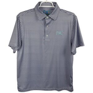 New Court Pickleball Men's‎ SIgnature Pickleball Paddle Pattern Polo Shirt Small